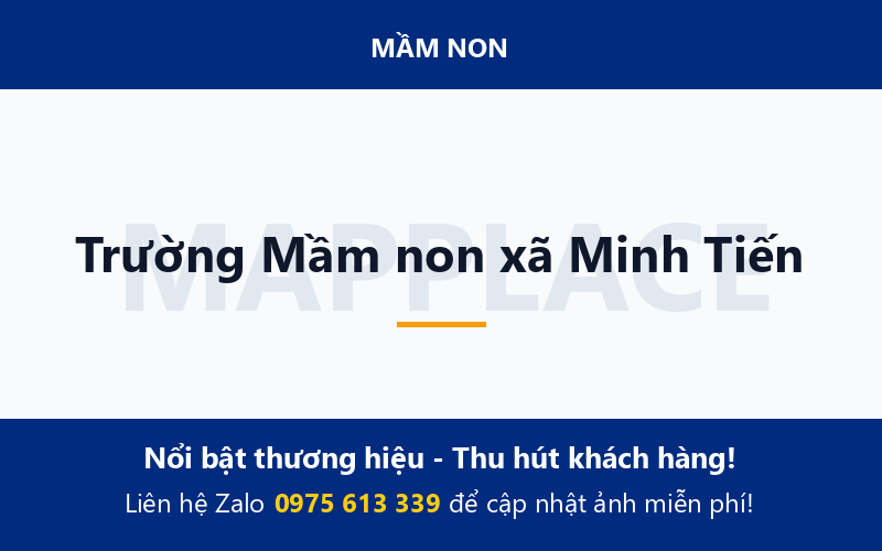 Trường Mầm non xã Minh Tiến