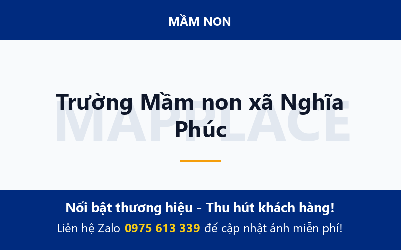 Trường Mầm non xã Nghĩa Phúc