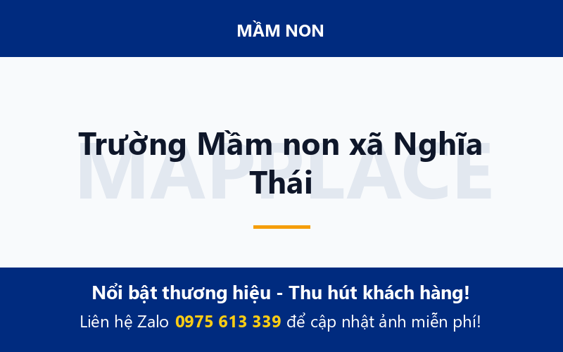 Trường Mầm non xã Nghĩa Thái
