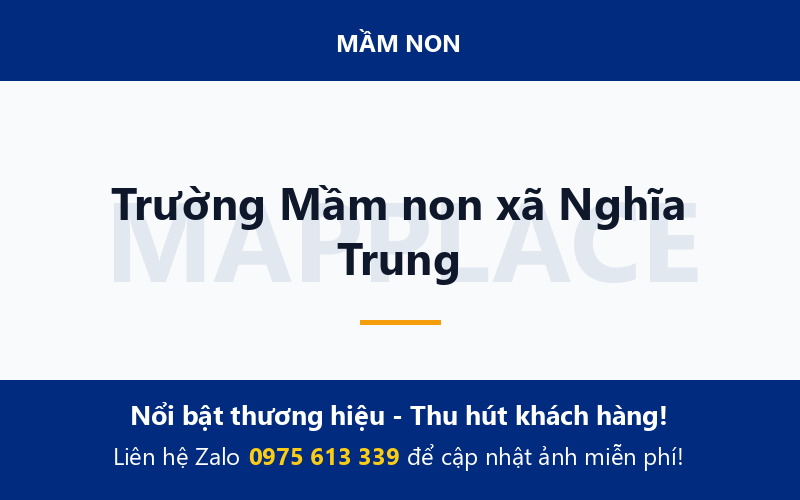 Trường Mầm non xã Nghĩa Trung