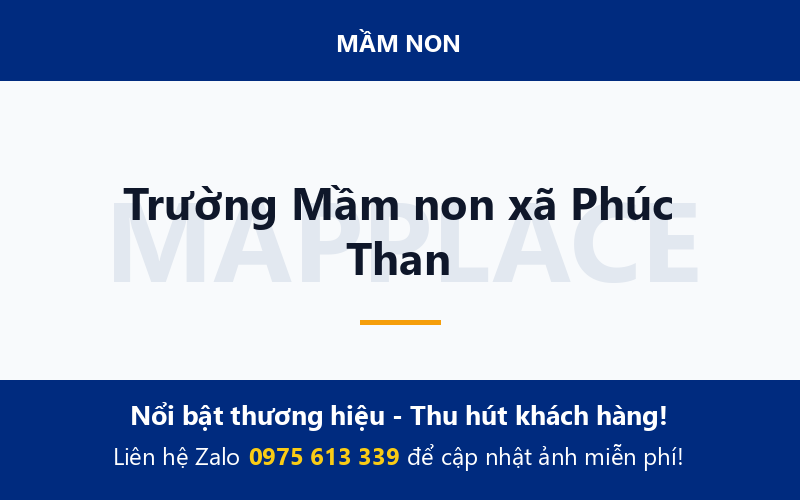 Trường Mầm non xã Phúc Than