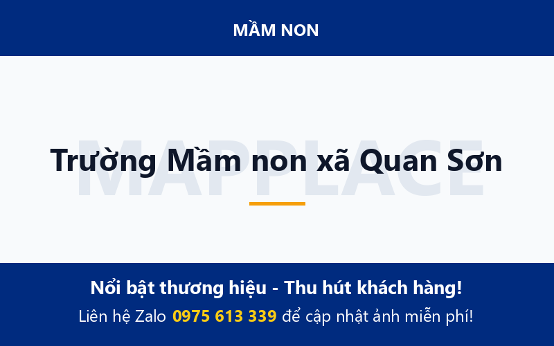 Trường Mầm non xã Quan Sơn
