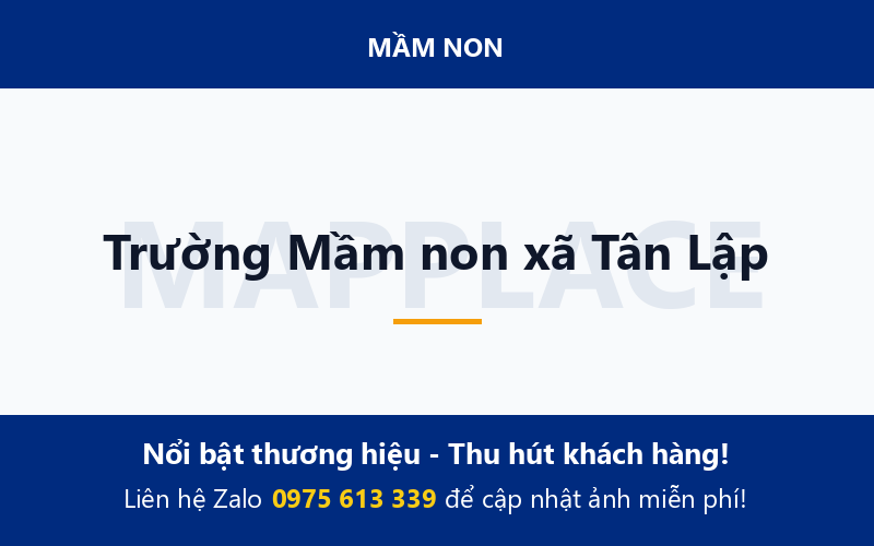 Trường Mầm non xã Tân Lập