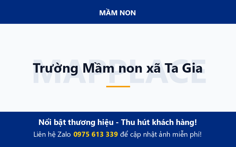 Trường Mầm non xã Ta Gia