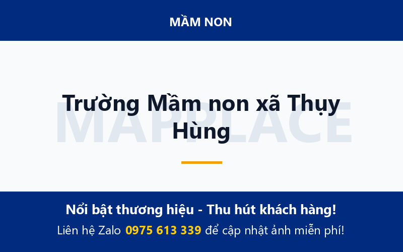 Trường Mầm non xã Thụy Hùng