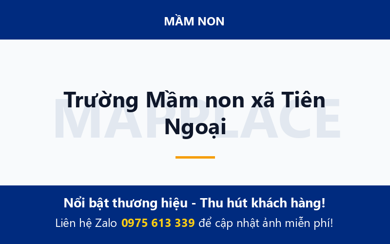 Trường Mầm non xã Tiên Ngoại