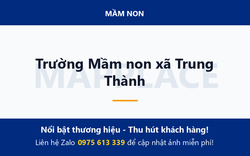 Trường Mầm non xã Trung Thành