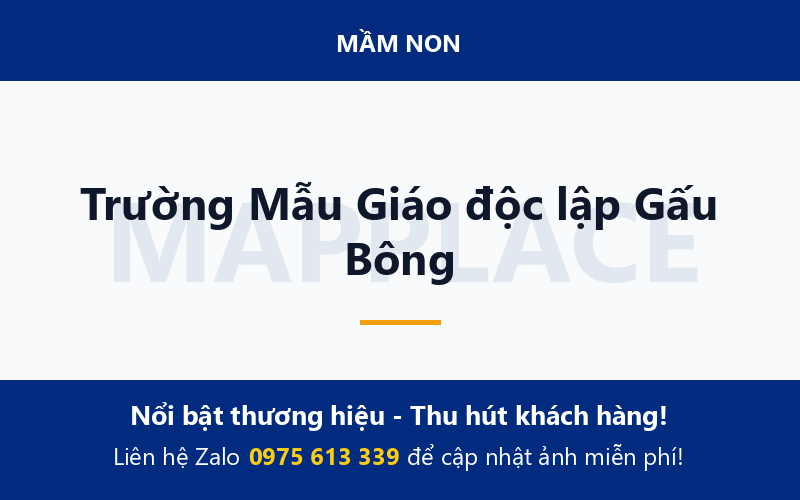 Trường Mẫu Giáo độc lập Gấu Bông