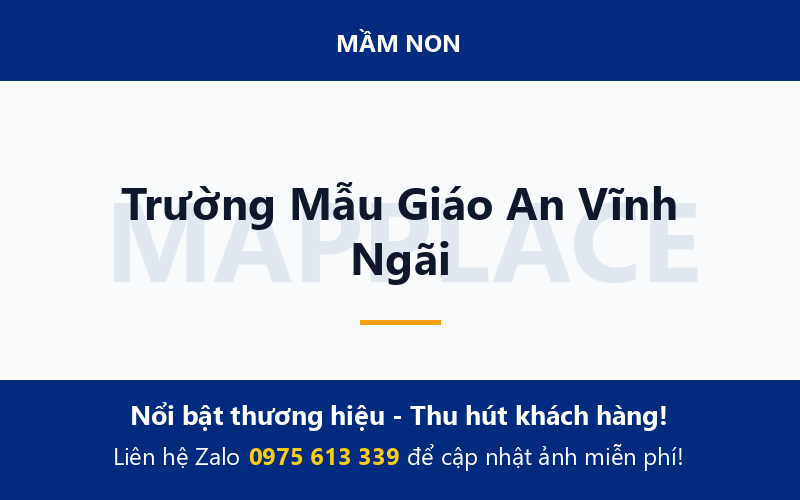 Trường Mẫu Giáo An Vĩnh Ngãi
