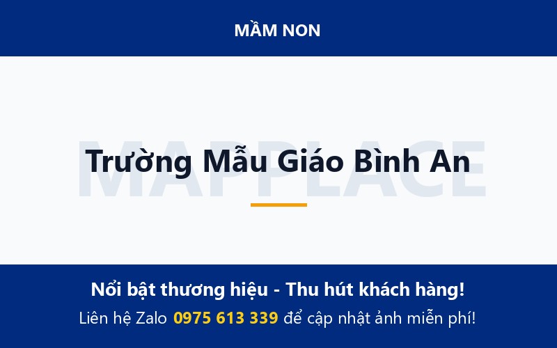Trường Mẫu Giáo Bình An