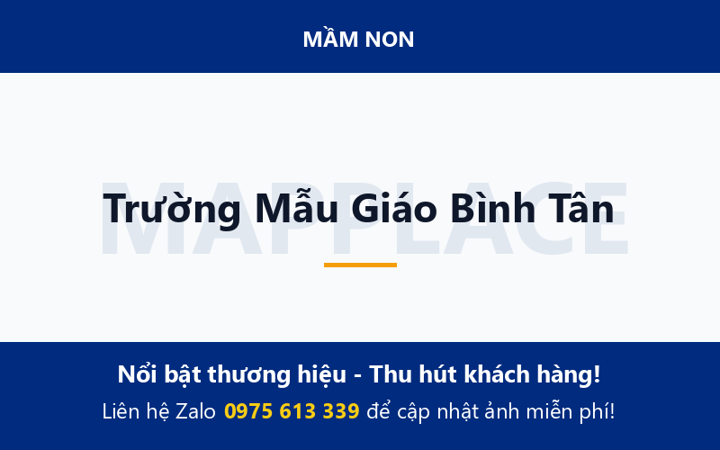 Trường Mẫu Giáo Bình Tân