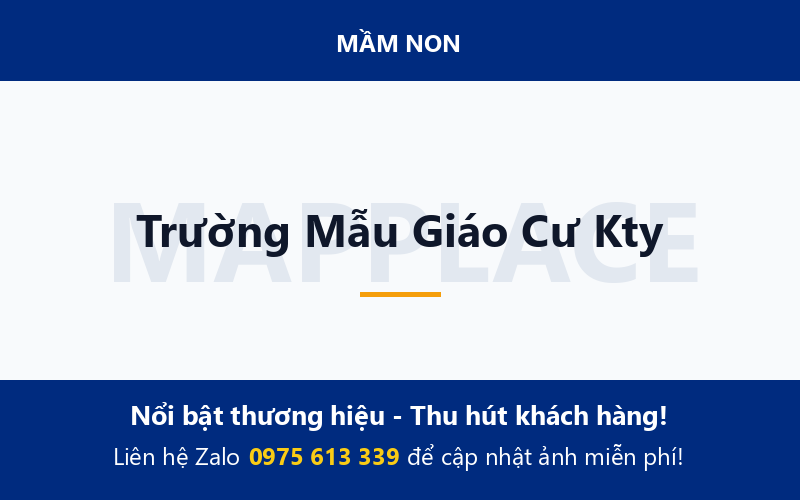Trường Mẫu Giáo Cư Kty