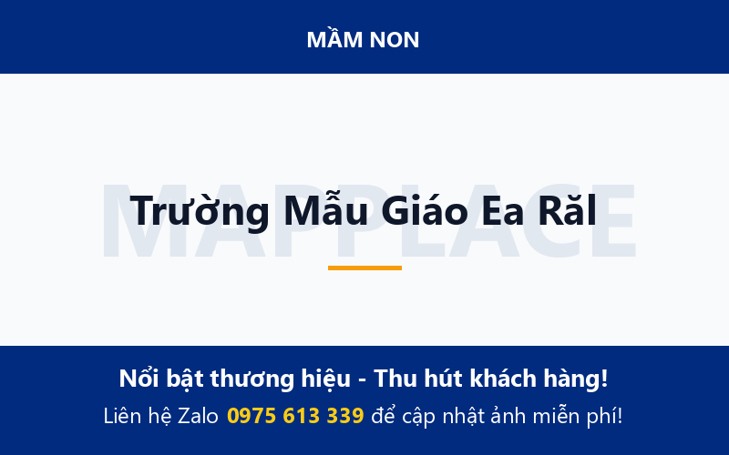 Trường Mẫu Giáo Ea Răl