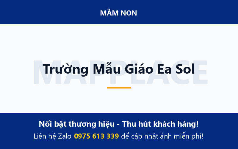 Trường Mẫu Giáo Ea Sol