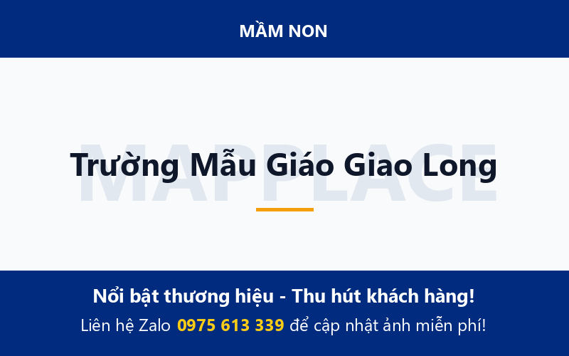 Trường Mẫu Giáo Giao Long