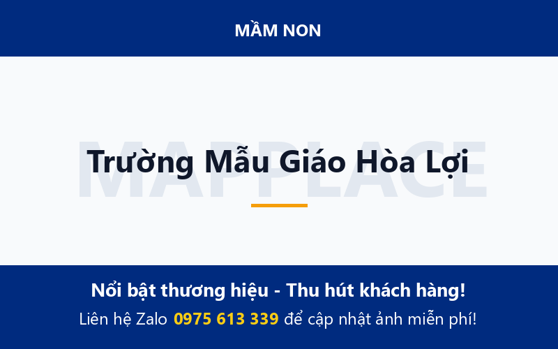 Trường Mẫu Giáo Hòa Lợi