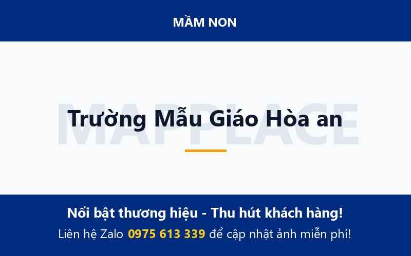 Trường Mẫu Giáo Hòa an