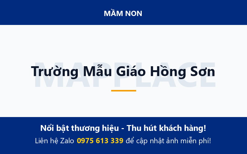 Trường Mẫu Giáo Hồng Sơn