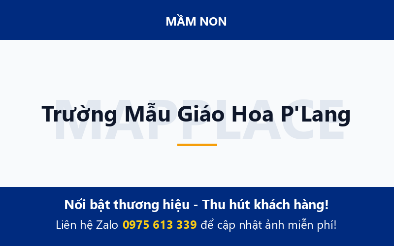 Trường Mẫu Giáo Hoa P'Lang