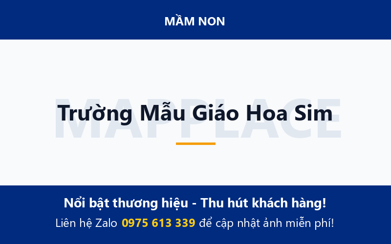 Trường Mẫu Giáo Hoa Sim