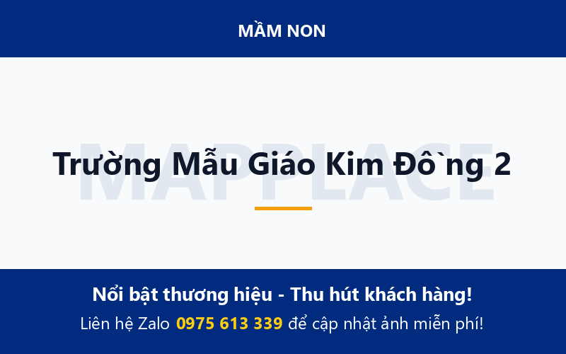 Trường Mẫu Giáo Kim Đồng 2