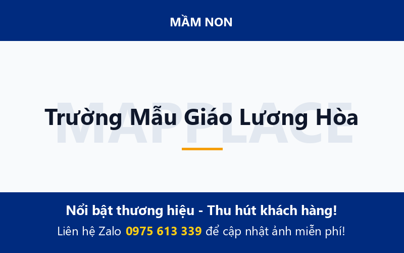 Trường Mẫu Giáo Lương Hòa
