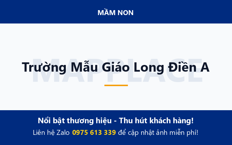 Trường Mẫu Giáo Long Điền A