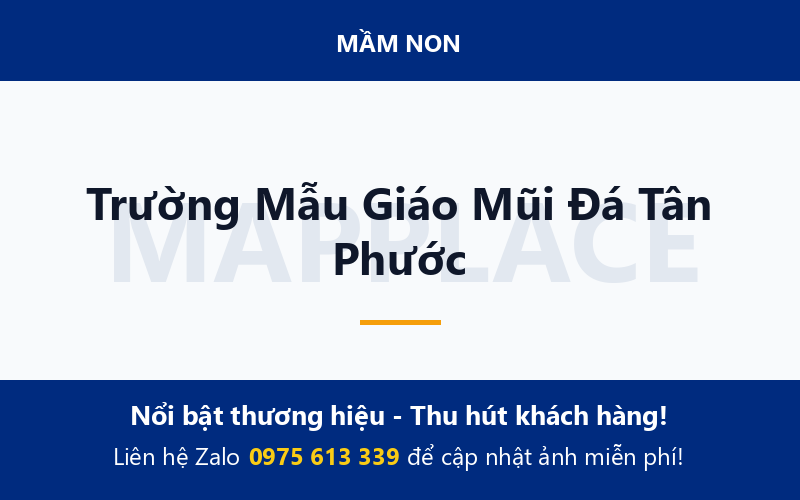 Trường Mẫu Giáo Mũi Đá Tân Phước