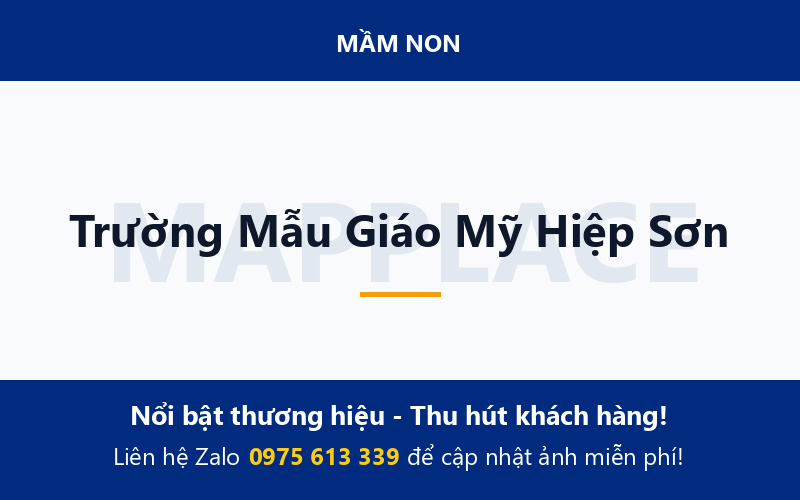 Trường Mẫu Giáo Mỹ Hiệp Sơn