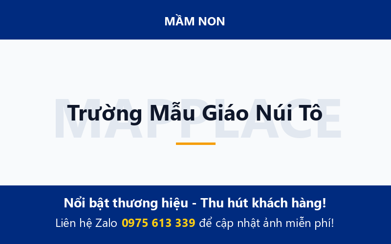 Trường Mẫu Giáo Núi Tô