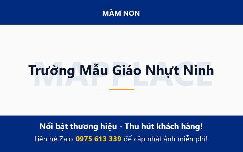 Trường Mẫu Giáo Nhựt Ninh
