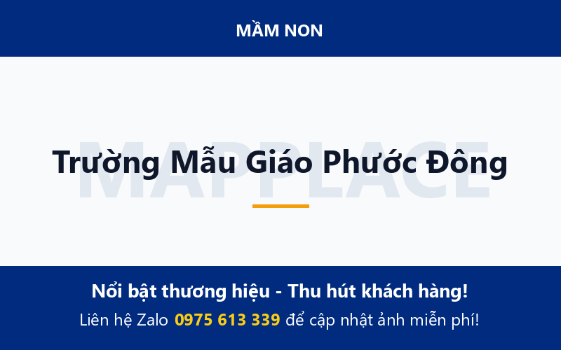 Trường Mẫu Giáo Phước Đông