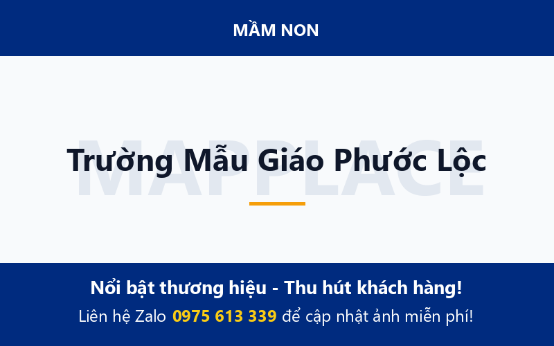 Trường Mẫu Giáo Phước Lộc