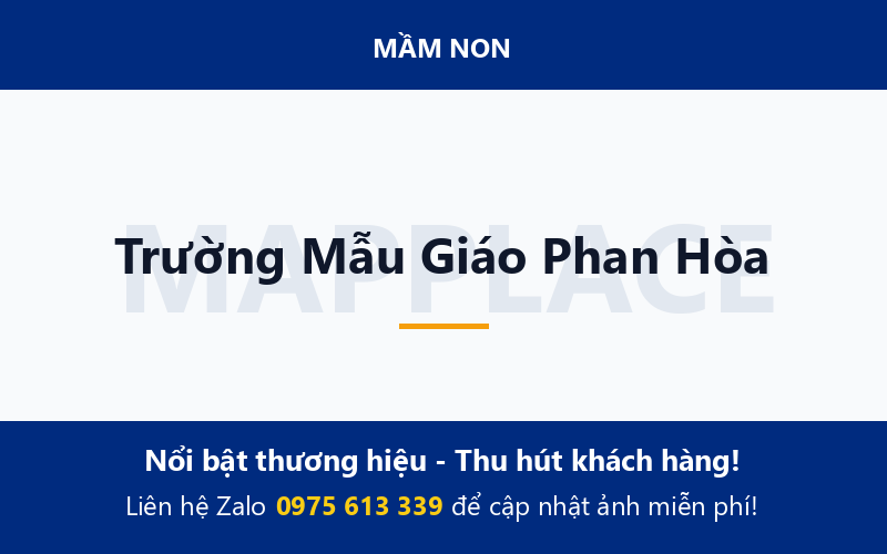 Trường Mẫu Giáo Phan Hòa