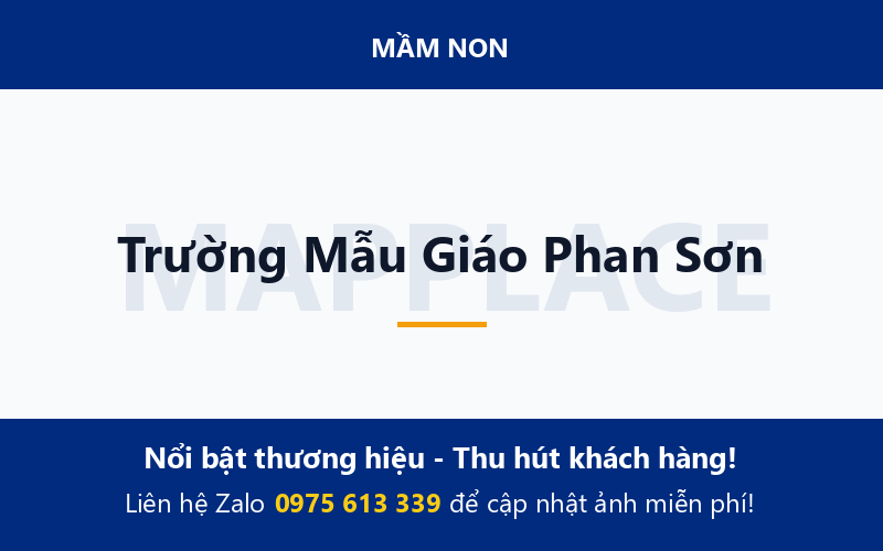 Trường Mẫu Giáo Phan Sơn