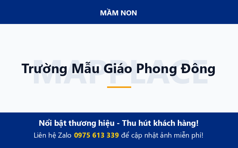 Trường Mẫu Giáo Phong Đông