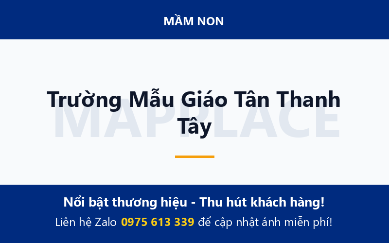 Trường Mẫu Giáo Tân Thanh Tây