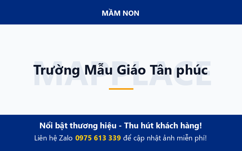 Trường Mẫu Giáo Tân phúc