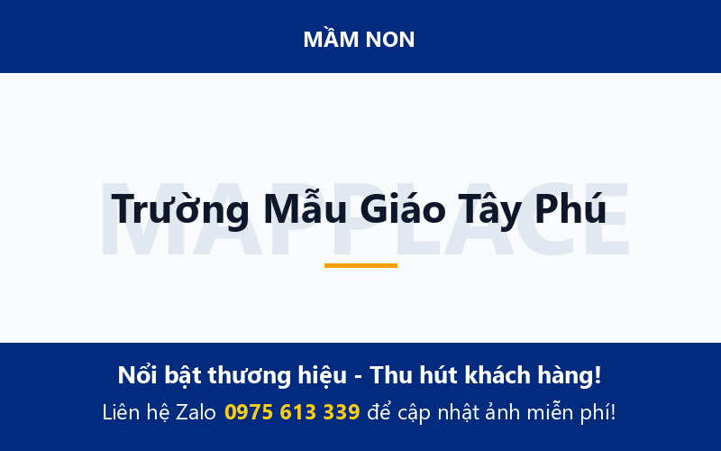 Trường Mẫu Giáo Tây Phú