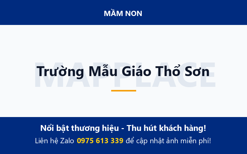 Trường Mẫu Giáo Thổ Sơn