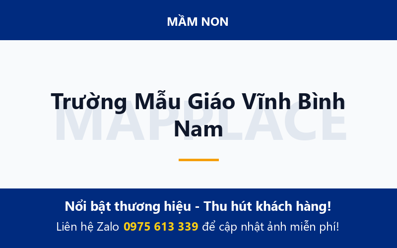Trường Mẫu Giáo Vĩnh Bình Nam