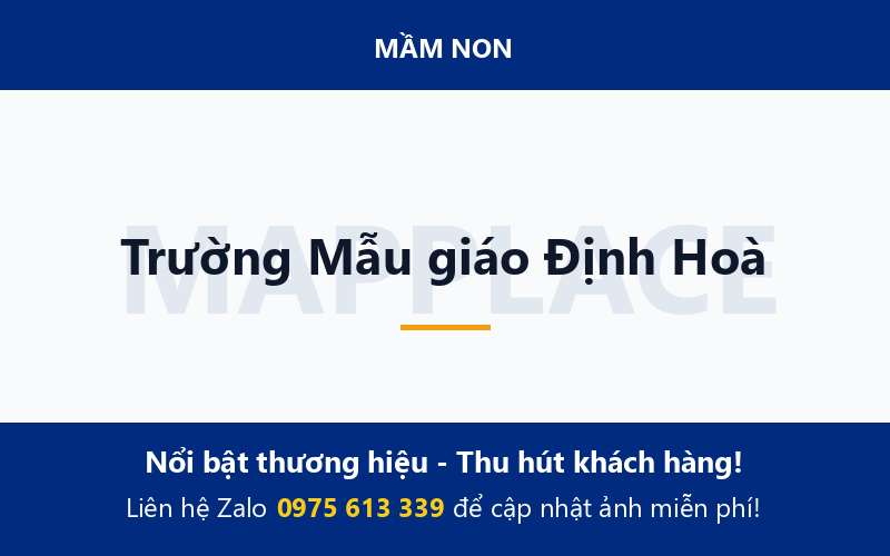 Trường Mẫu giáo Định Hoà