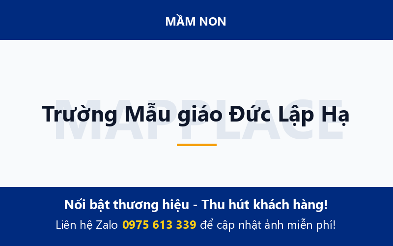 Trường Mẫu giáo Đức Lập Hạ