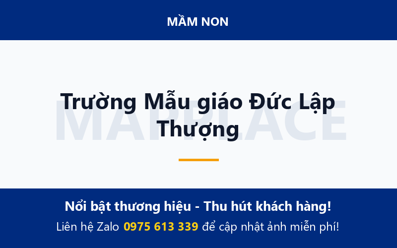 Trường Mẫu giáo Đức Lập Thượng