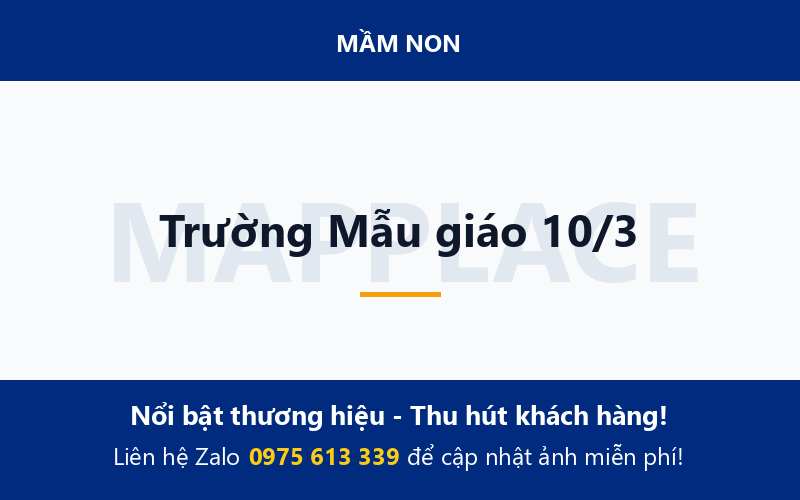 Trường Mẫu giáo 10/3