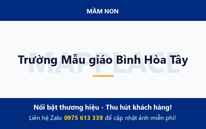 Trường Mẫu giáo Bình Hòa Tây