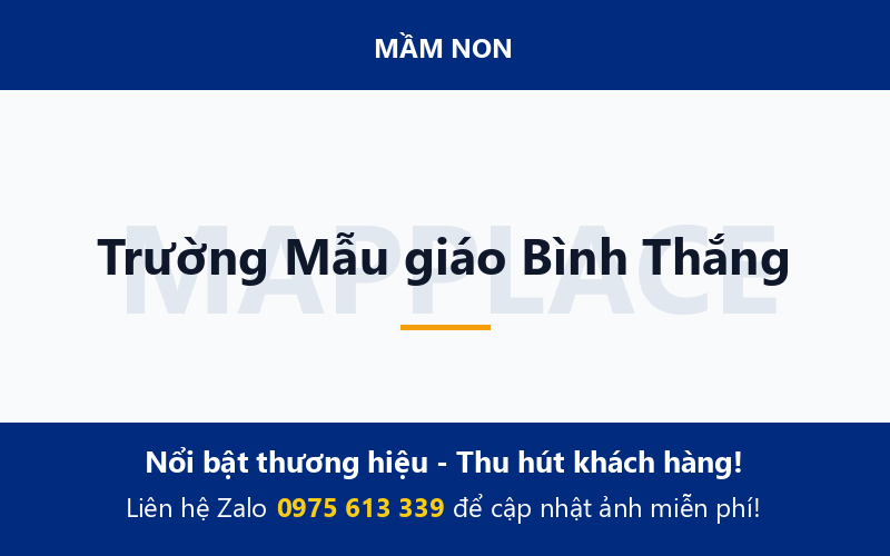 Trường Mẫu giáo Bình Thắng