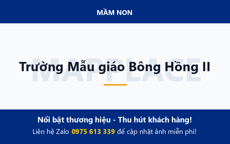 Trường Mẫu giáo Bông Hồng II