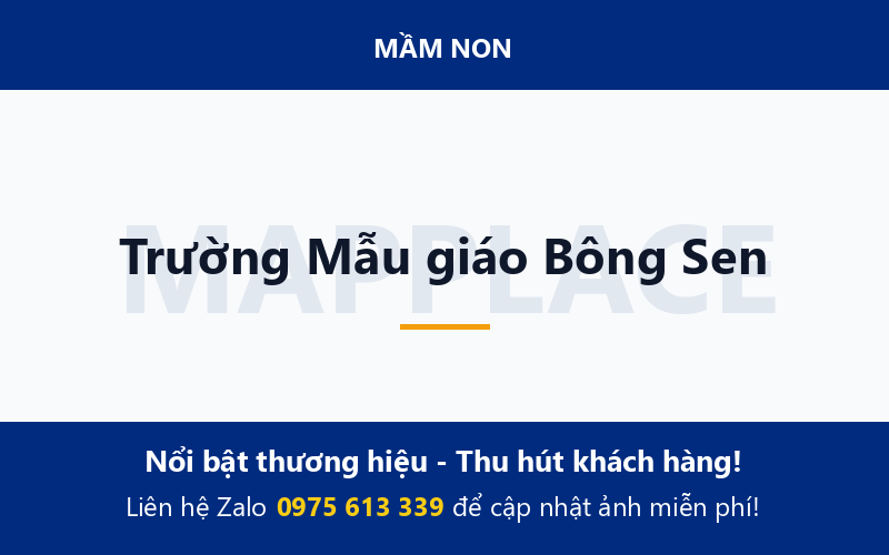 Trường Mẫu giáo Bông Sen