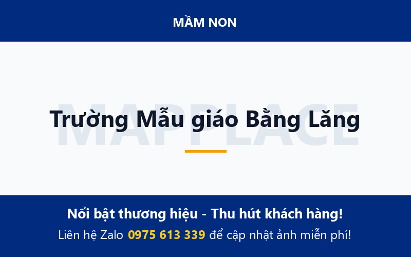 Trường Mẫu giáo Bằng Lăng